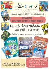 CCAS - SOIRÉE JEUX