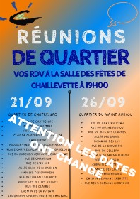 REUNIONS DE QUARTIER