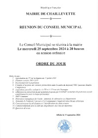 CONSEIL MUNICIPAL