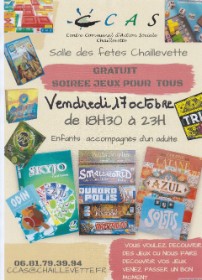 CCAS - SOIRÉE JEUX 